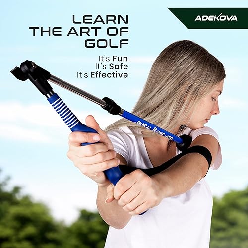 Miniatura 3 de ADEKOVA Golf Swing Trainer Aid - Foldable Adjustable Golf Training Aid with Arm Band and Practice Balls to Practice Hinge, Forearm Rotation, and
