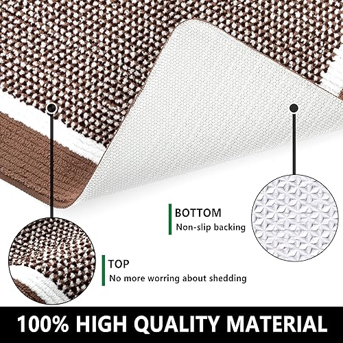 Miniatura 2 de REFETONE Tapete para interiores, tapete para puerta delantera y trasera, 32 x 48 pulgadas, parte trasera de goma absorbente, antideslizante, lavable