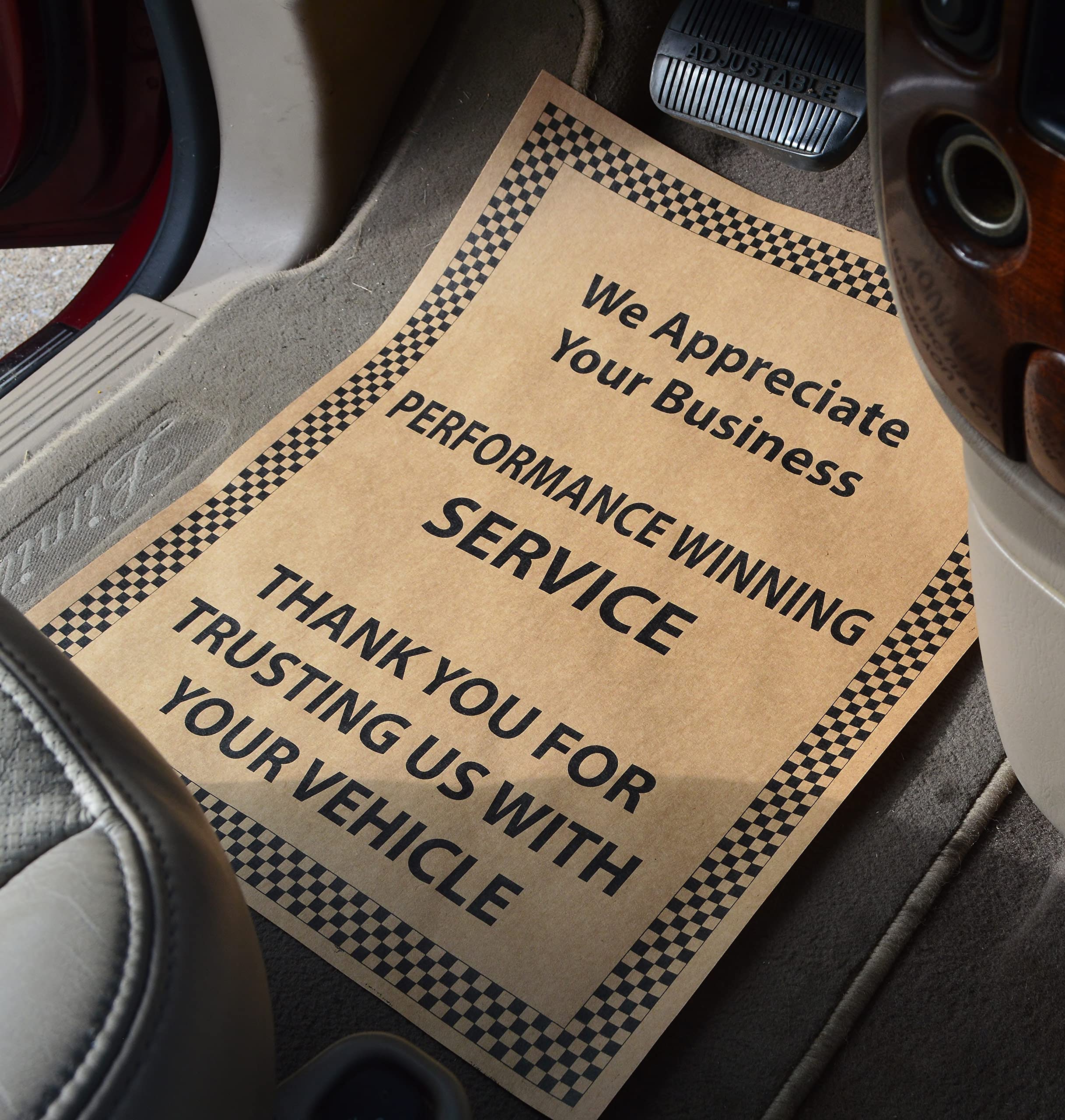 N F String Son Inc Automotive Uncoated Heavy-Duty Paper Floor Mats We Appreciate Your Business 10ct — view 2