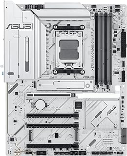 ASUS X870 MAX GAMING WIFI7W, AMD ATX Motherboard, 12+2+1 Power Stages, DDR5 Slot, Three M.2 Slots, PCIe 5.0, WiFi 7 with …