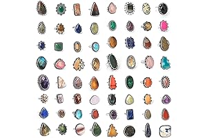 Carats Rings: Stackable Crystal Stone Rings