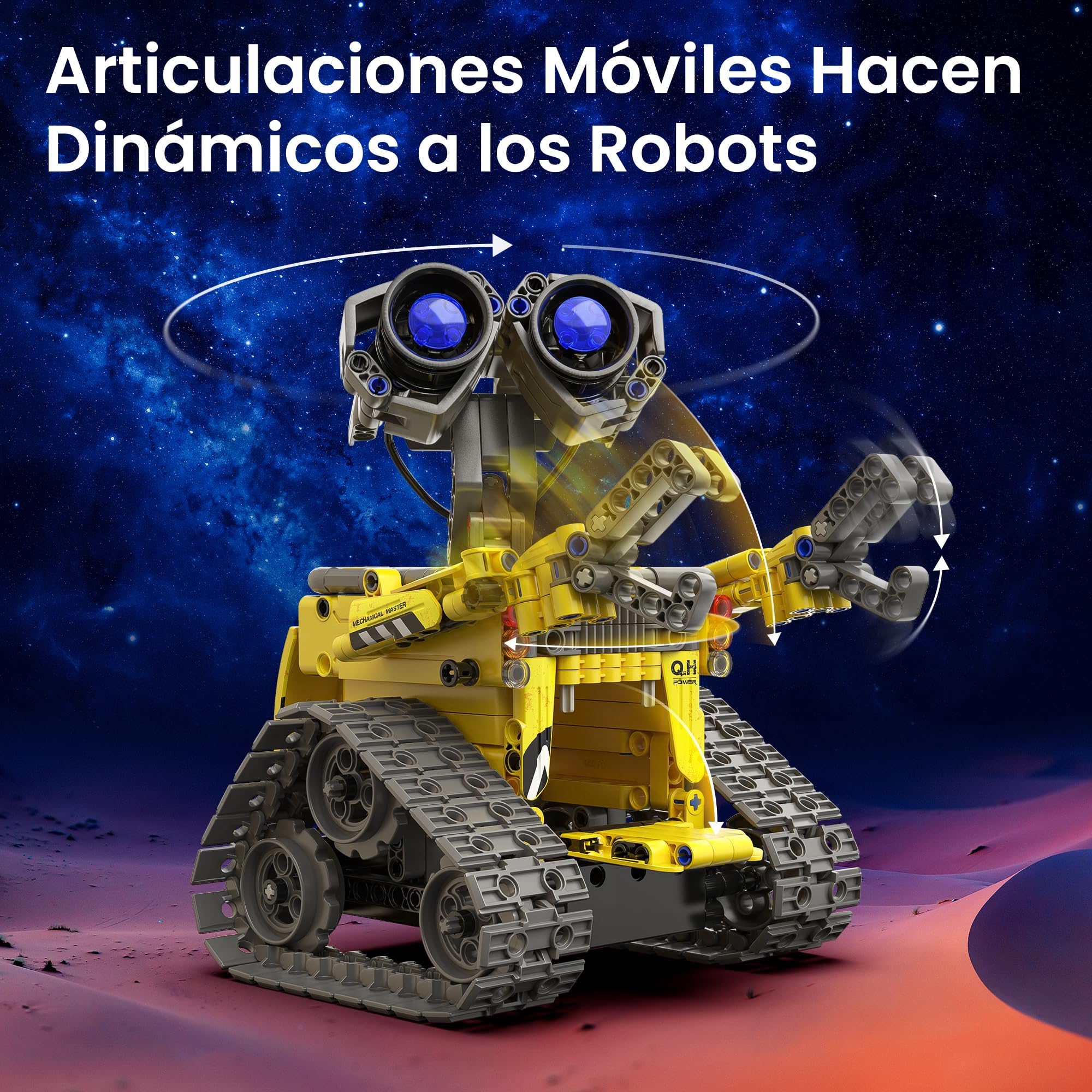 Sillbird 5 en 1 Kit de construcción de Robots con Mando a Distancia Stem Regalos para niños de 8-13 años, Codificación Juguetes Robóticos para Niños Cumpleaños（488 Piezas）