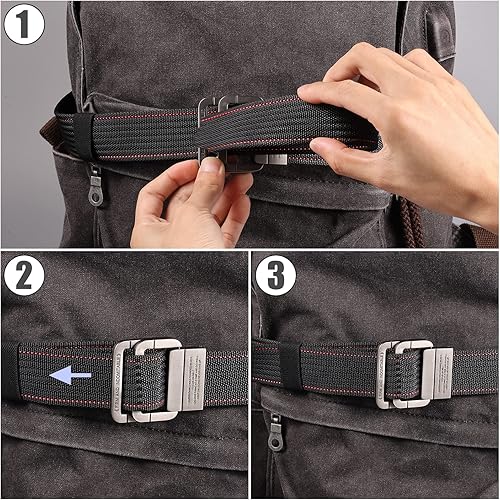 Miniatura 4 de Cinturón de viaje para equipaje, cinturón de viaje para equipaje de mano, elegante y ajustable, cinturón de viaje para equipaje, accesorios de viaje