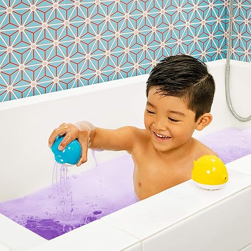 Vista 10 de Munchkin Color Buddies - Tabletas de agua para baño hidratante y dispensador de juguetes, 20 tabletas
