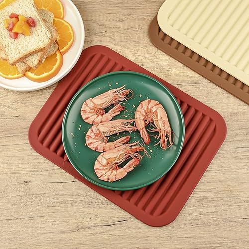 Miniatura 4 de Salvamanteles para platos calientes, salvamanteles de silicona versátil para cocina, tapete de platos y soporte para ollas para mostrador, tapete