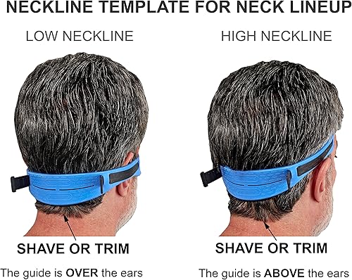 Miniatura 4 de Quality Time Guía de decoloración y plantilla ajustable para el cabello en el cuello, manos libres, herramienta de corte de pelo DIY para