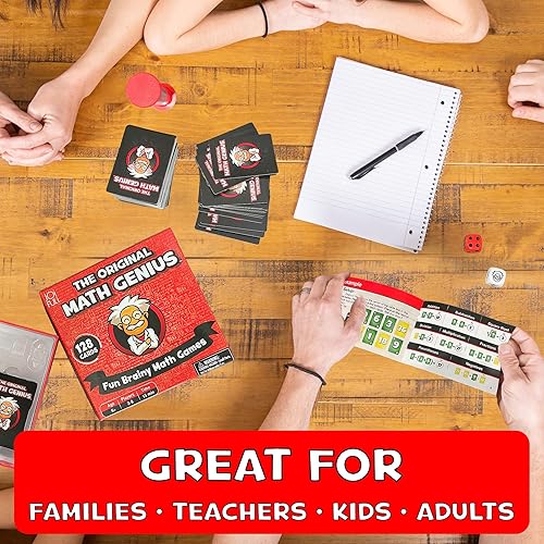 Miniatura 2 de The Original Math Genius Game: un juego de mesa educativo de suma, resta, multiplicación y división para niños a partir de 6 años