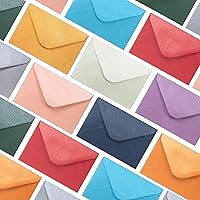 Vista 6 de Sobres para tarjetas de regalo: 100 sobres pequeños, sobres de papel para tarjetas de visita, bolsillos pequeños para sobres a granel, 10