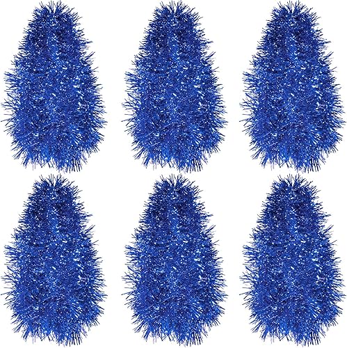 Miniatura 113 de Shappy Guirnalda de oropel negra de 90 pies, 6 rollos para decoración de Halloween, Navidad, guirnalda metálica con purpurina para bodas, fiestas