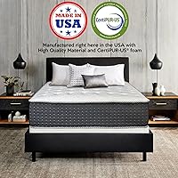 Vista 3 de Treaton 14-Inch Luxury Foam Encased Firm Hybrid Mattress, Pocket Coil Springs for Motion Isolation, Strong Edge Support, High Density Foam, 2