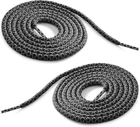 Ganzoo Cordones Reflectantes Redondos para Zapatillas, Cordones Tube Laces, 2 Pares Reflectantes, 120 cm, 4 mm, Sintético