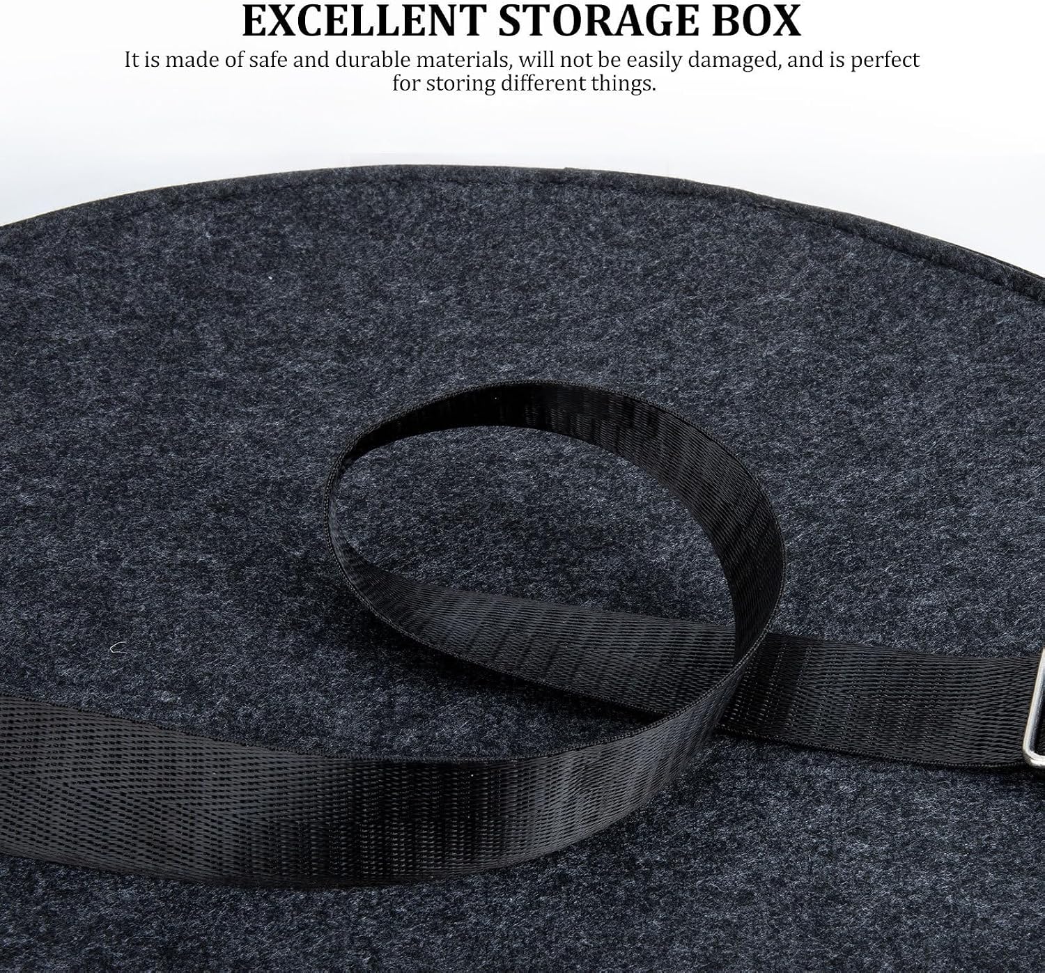 ULTECHNOVO Portable Hat Storage Box Felt Closet Organizer for Beanies