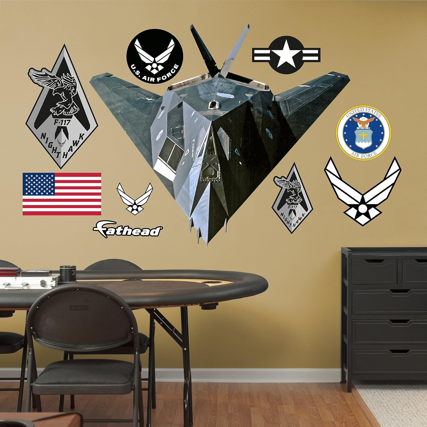 Amazon｜Fathead F117 Nighthawk Real Decals by FATHEAD｜ウォールステッカー オンライン通販