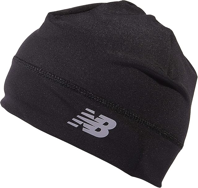 New Balance Lightweight Running/Athletic Skullcap Hat, Beanie, Cap Black