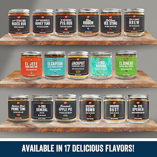 Miniatura 6 de PS Seasoning Bee Sting - Condimento y frote para ahumar, asar a la parrilla, hornear, sabor a chipotle dulce y picante, condimentos secos para