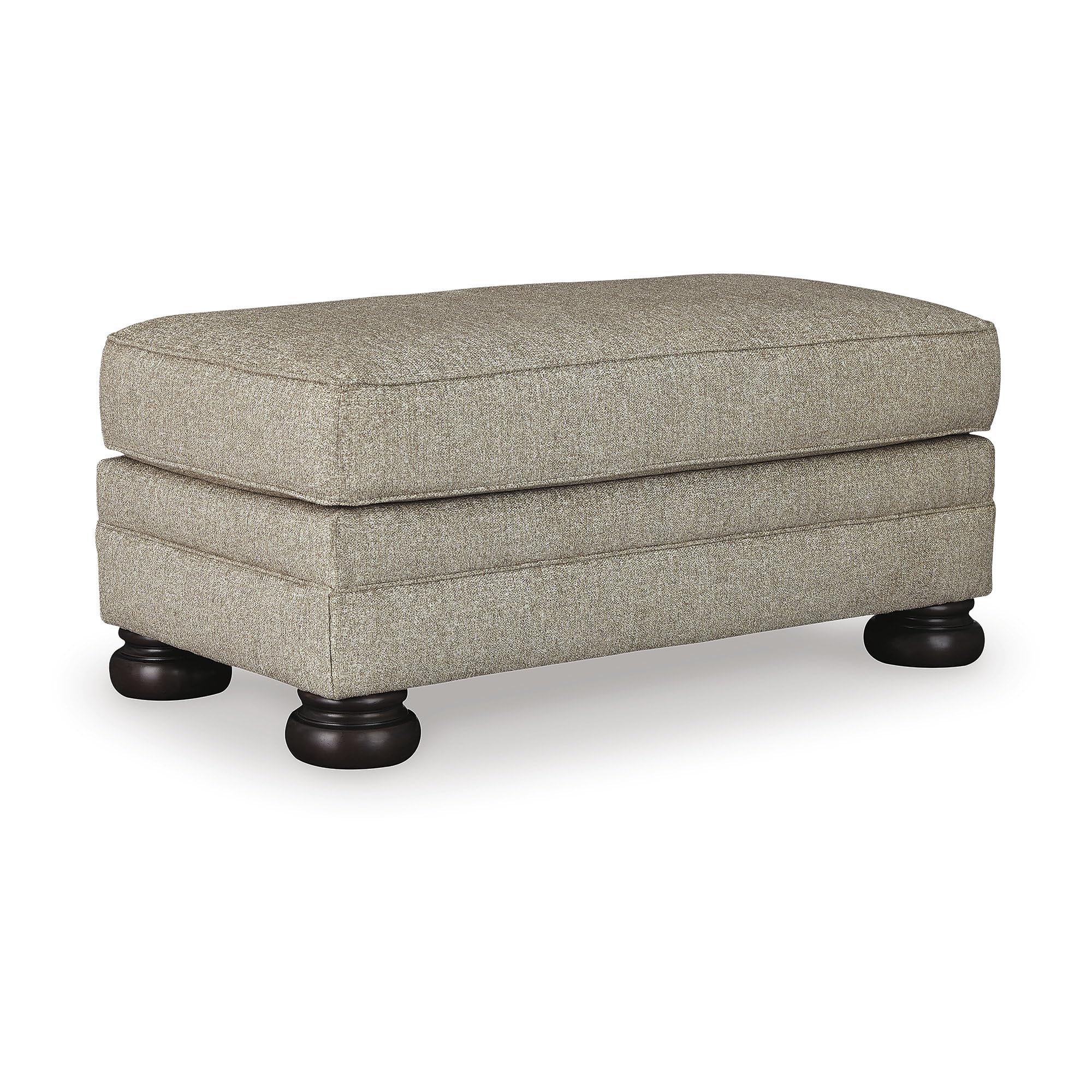 Signature Design by Ashley Kananwood New Traditional Rectangular Ottoman, Light Brown