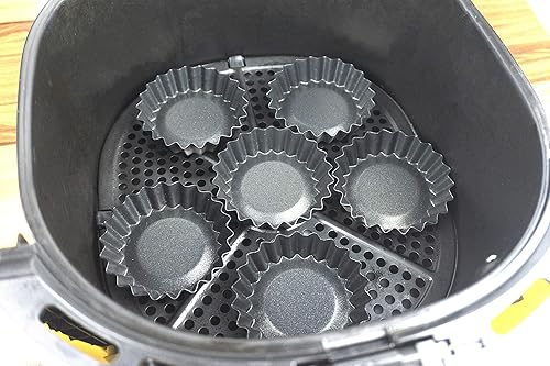 Miniatura 2 de Molde para magdalenas individual individual individual de 3.1 pulgadas, antiadherente recubierto de teflón para hornear, muffins, donas, tartas,