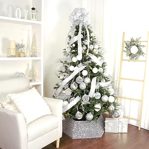 Miniatura 68 de XmasExp Juego de 24 mini esferas de Navidad inastillables para bolas de árbol de Navidad de 1.181 in/1.18 pulgadas (oro rosa)