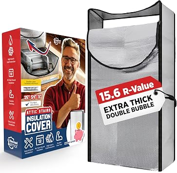 Energy Saving Attic Stairs Insulation Cover 54x25x11 Extra Thick