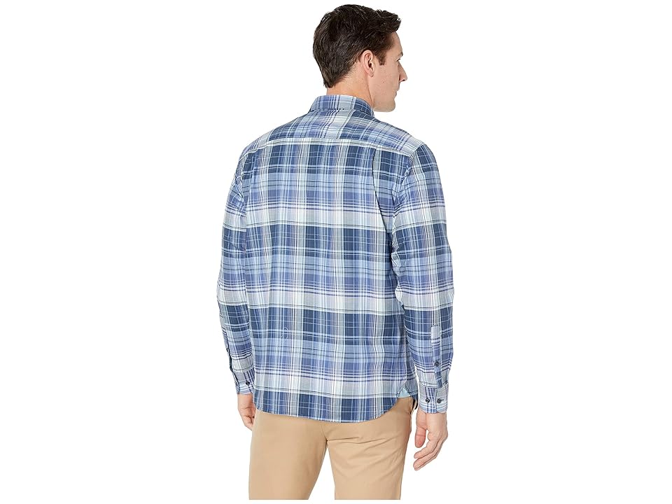 

Tommy Bahama Zacero Plaid Shirt (Ocean Deep) Men's Long Sleeve Button Up, Blue