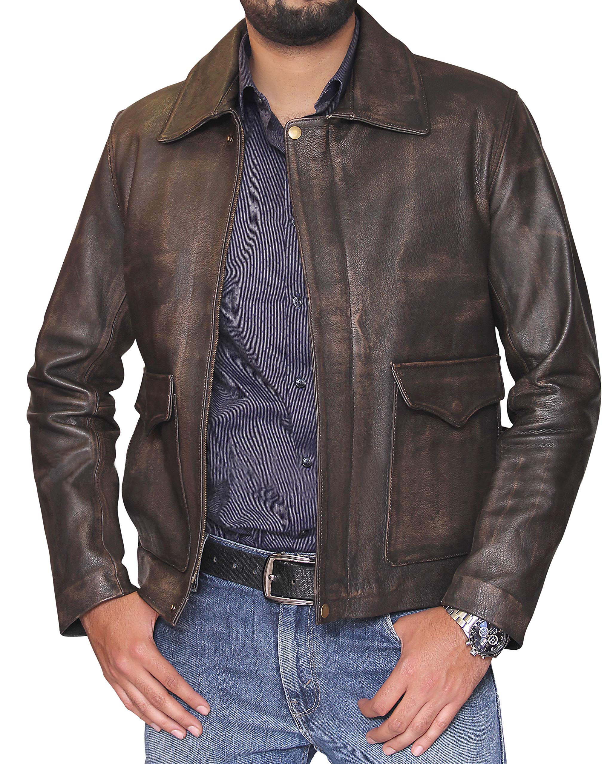 インディ ジョーンズ レザージャケット size SMALL 最後の聖戦 牛革 