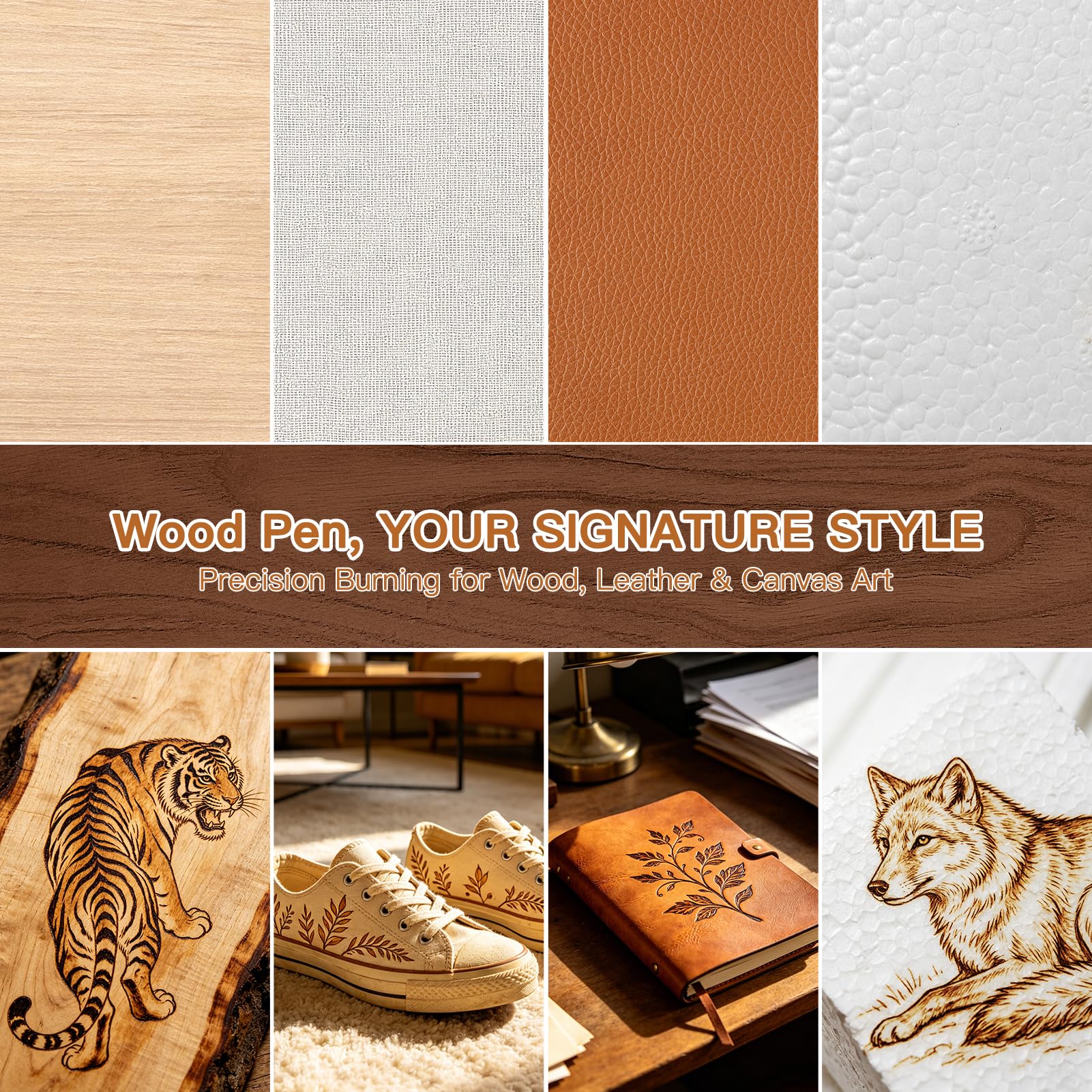 Wood Burning Kit - Beginner Pyrography Tool Set -5