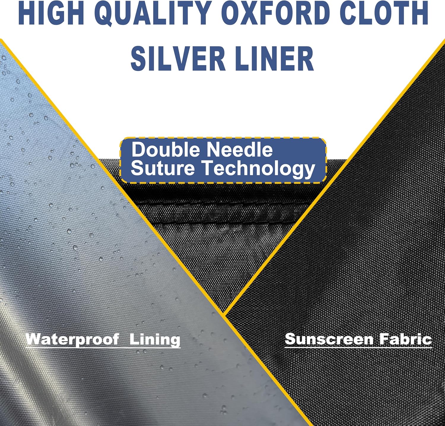 Rectangular Pool Cover for Inflatable Pool, Upgrade Design 420D Heavy-Duty Waterproof Oxford Pool Cover for Above Ground Rectangular Inflatable Swimming Pool with Windproof Buckle (120x72x20IN)