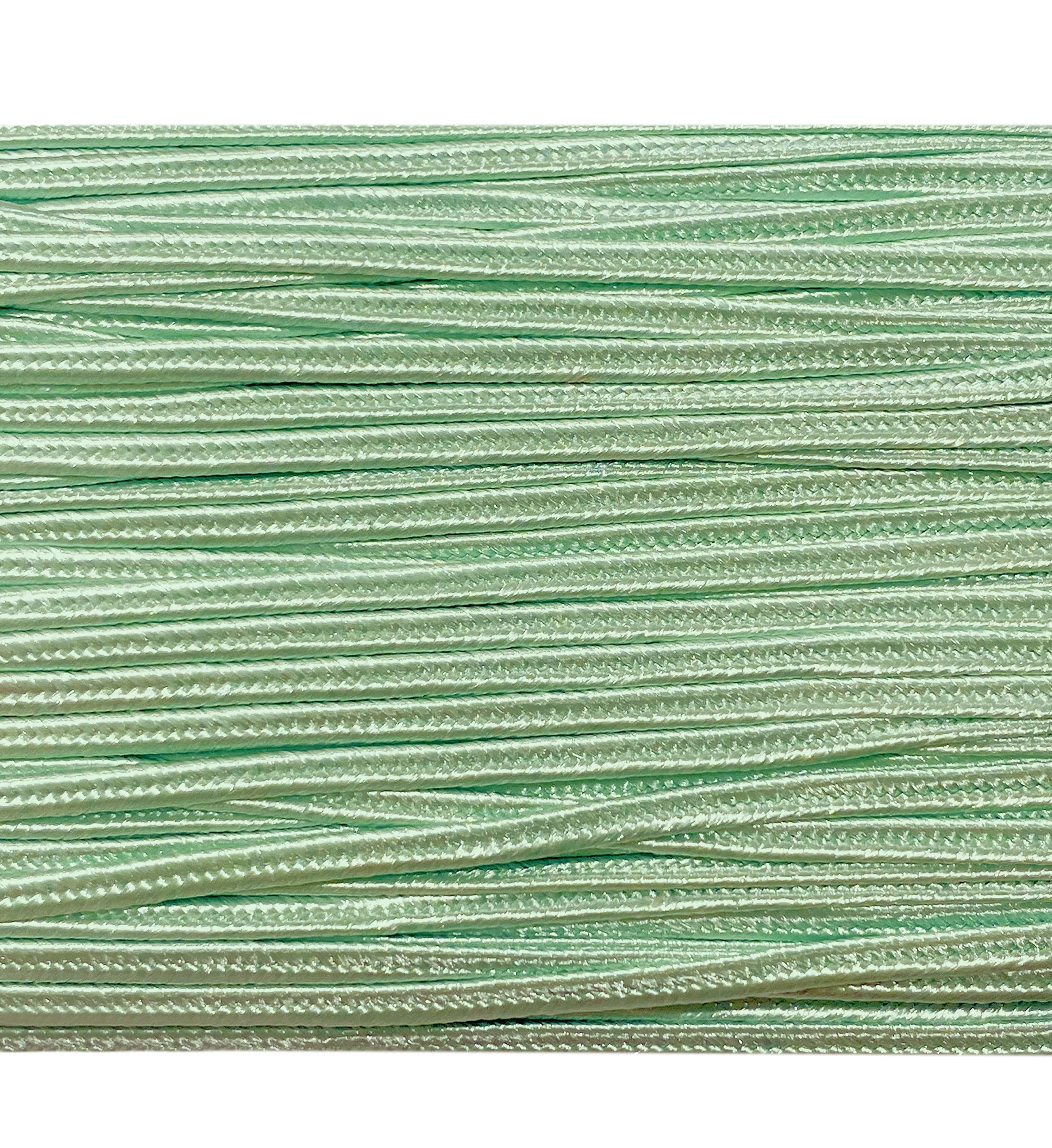 3mm Viscose Soutache Braid Cord String Beading Sewing Quilting Trimming Embroidery Crafts Jewelry Design (Mint Green, 10 Yards)