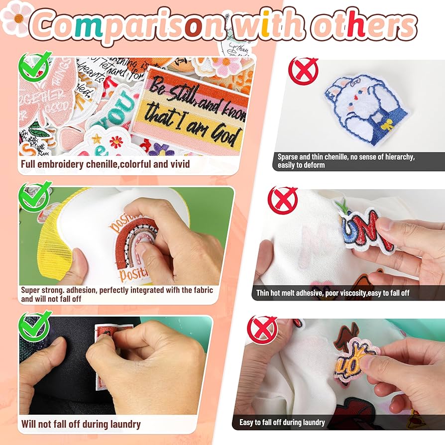 Patches For Backpacks Custom Inspirational Quotes Iron On Patches