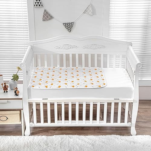 Miniatura 8 de WenBags Almohadillas de cama para incontinencia lavables de 19 x 27, protector de colchón impermeable reutilizable grande, almohadillas para orina