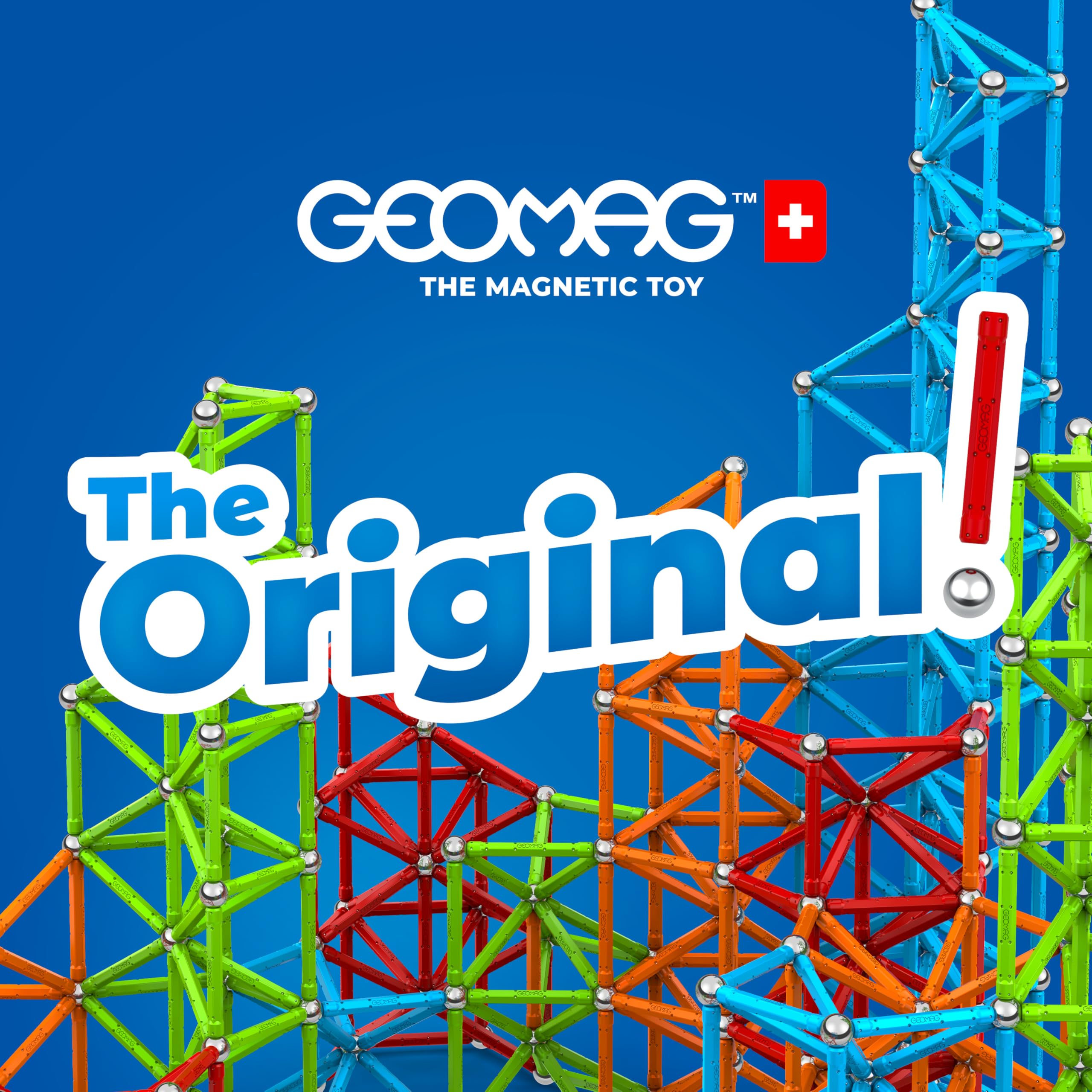 Geomag Classic Confetti 114 Piezas Juego de construcción magnético, Regalo para niños y niñas de 5, 6, 7, 8, 9, 10, 11, 12 y 13 años, construcciones magnéticas, Juegos para niños.