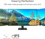 ASUS Moniteur de Protection des Yeux 27 po 1440P (VA27AQ) - IPS, QHD (2560 x 1440), 99% sRGB, Sans Cadre, HDMI, DisplayPort, VGA, 1ms, Haut-parleurs, Faible Lumière Bleue, Sans Clignotement, Montage Mural VESA, Garantie de 3 ans