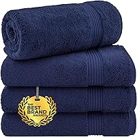 Vista 65 de Cotton Paradise Tapetes de baño antideslizantes 100% algodón para baño, 17 x 24 pulgadas, suaves, absorbentes, de secado rápido, lavables a máquina