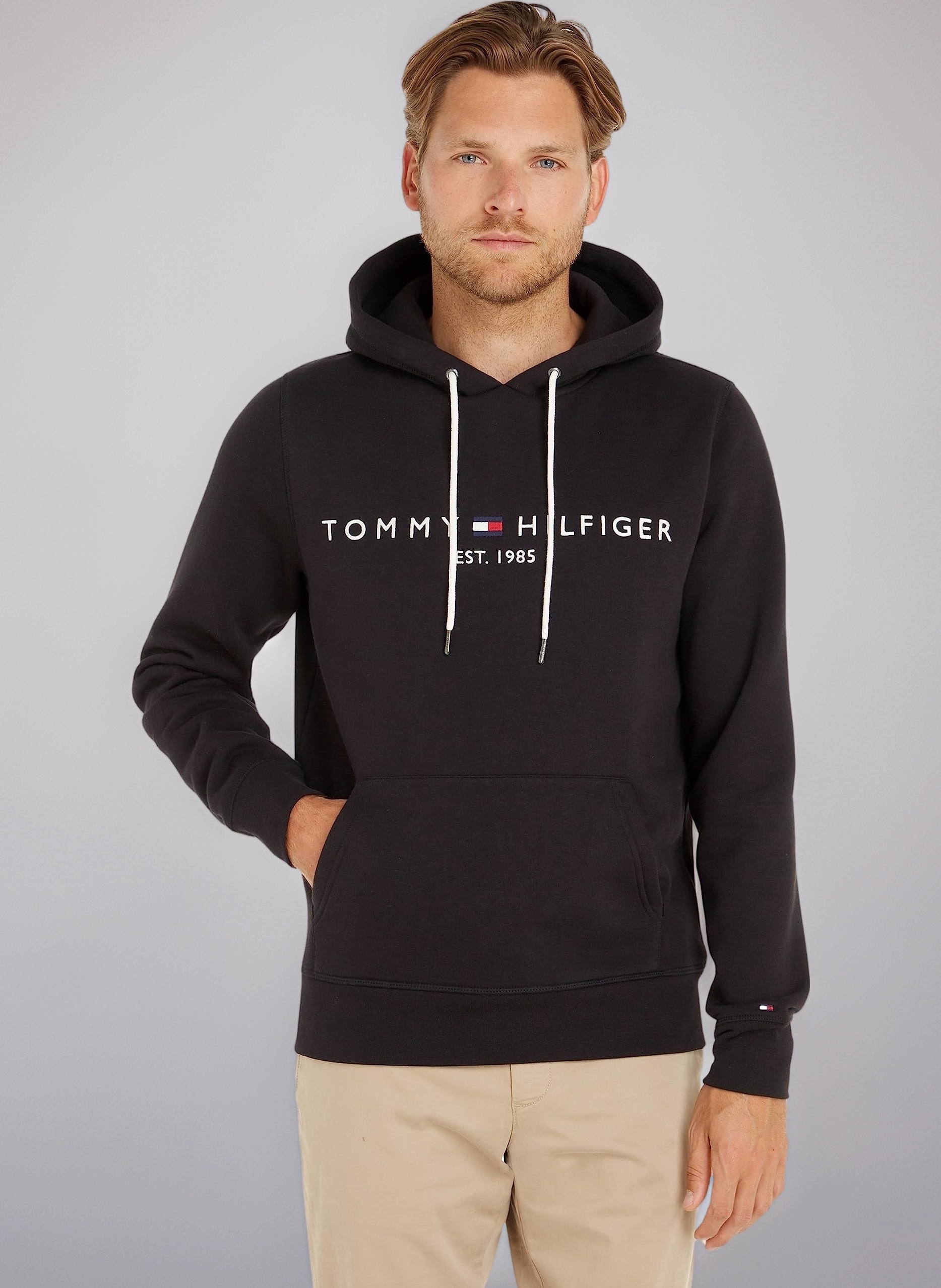 Men’s Logo Hoodie with Kangaroo Pocket
