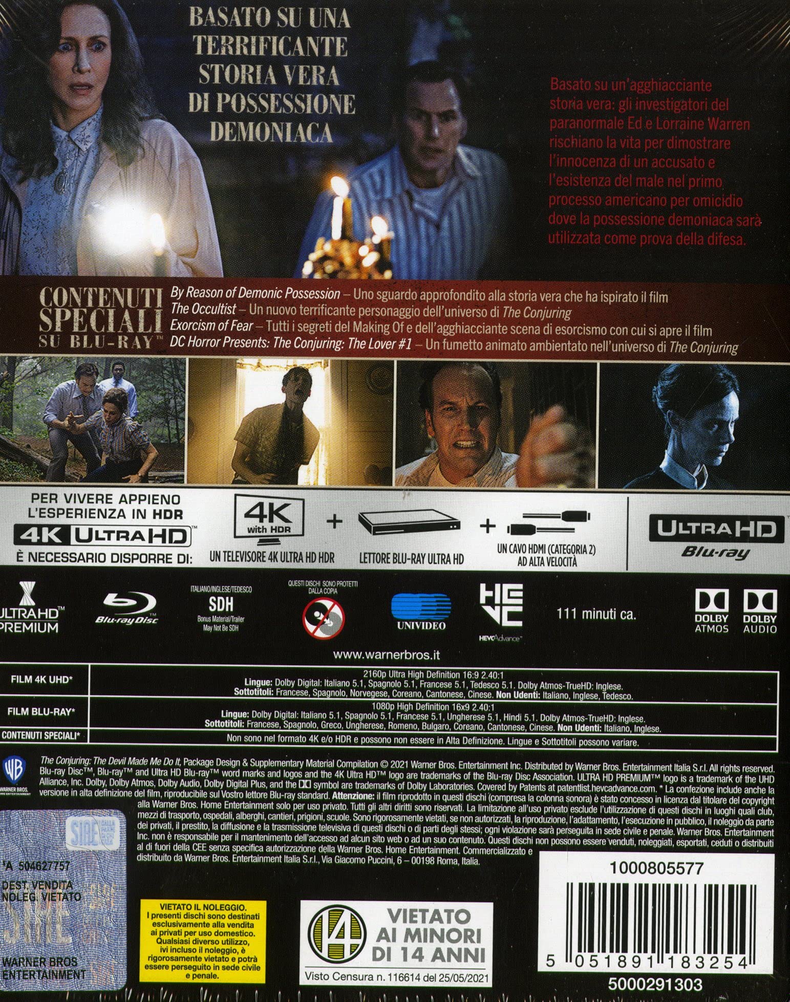 The Conjuring 3 - Per Ordine Del Diavolo Steelbook (4K Ultra HD + Blu-ray) (2 Blu Ray)