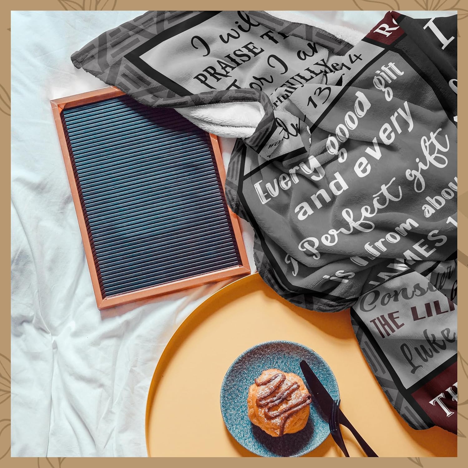 Christian/Catholic/Religious Gifts for Men, I Can Do All Things Through Christ Blanket 60" X 50", Inspirational/Encouragement/Spiritual Gifts for Men, Mens Christian Gifts - Image 6