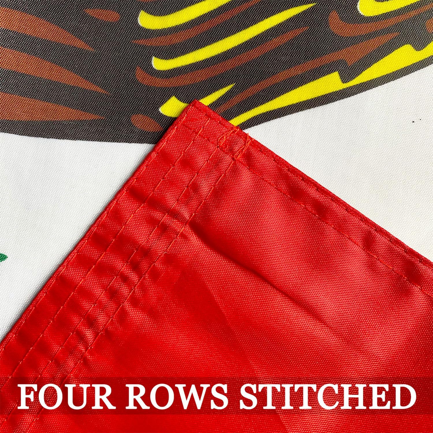 Big Mexican Mexico Flag 3x5 For Wall Double Sided- 3Ply 240D 4 Rows Stitched- 3x5 Mexico Country Flag Polyester- UV Fade Resistant With Canvas Header & 2 Brass Grommets