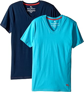 Amazon.com: Tommy Bahama de los hombres 2 unidades Stretch playera de  algodón comodidad sólida cuello de pico, S : Ropa, Zapatos y Joyería