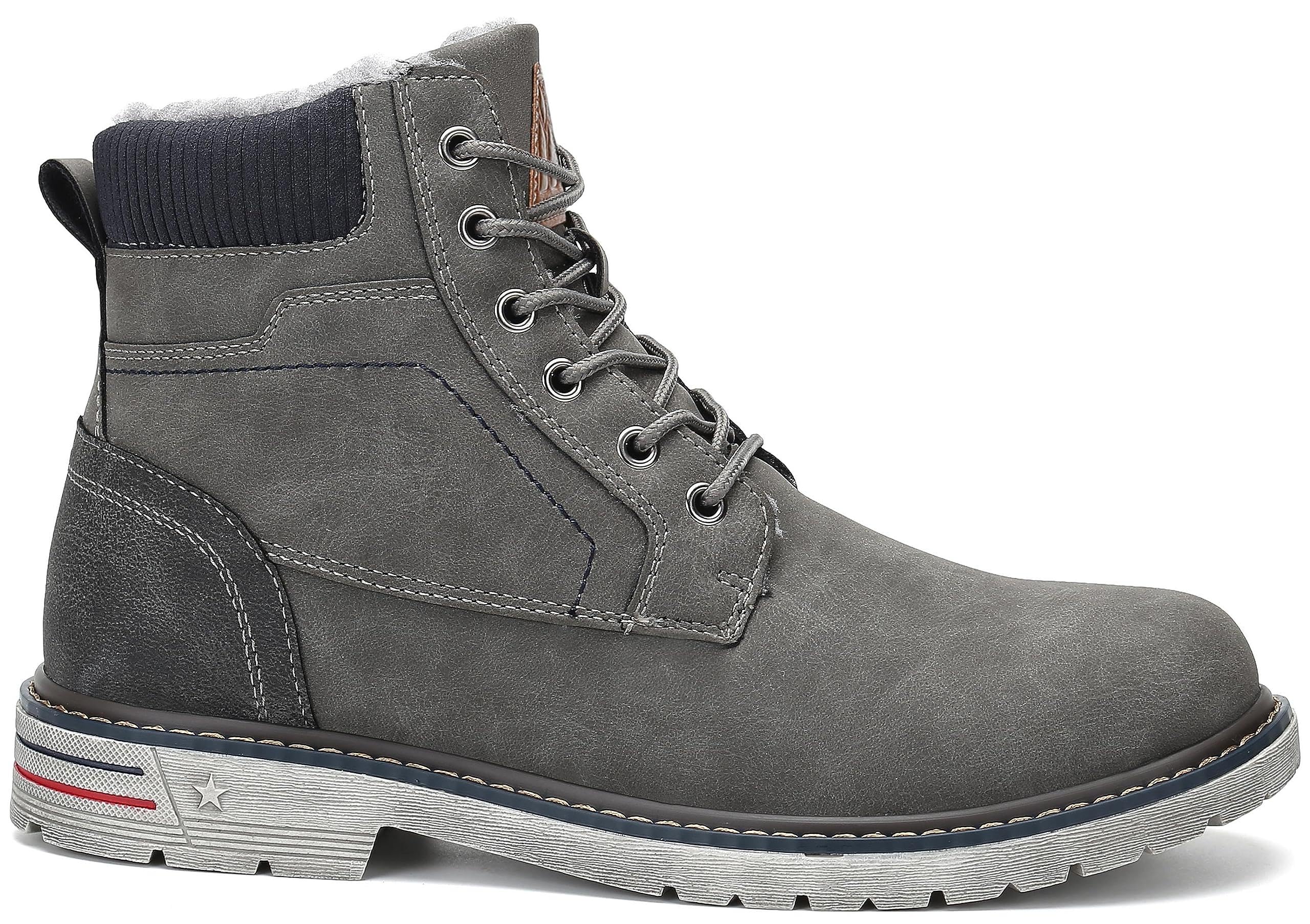 Mishansha Scarpe Uomo Stivaletti da Trekking Eleganti Scarpe da Ginnastica Stivali da Escursionismo Invernali Impermeabile Outdoor