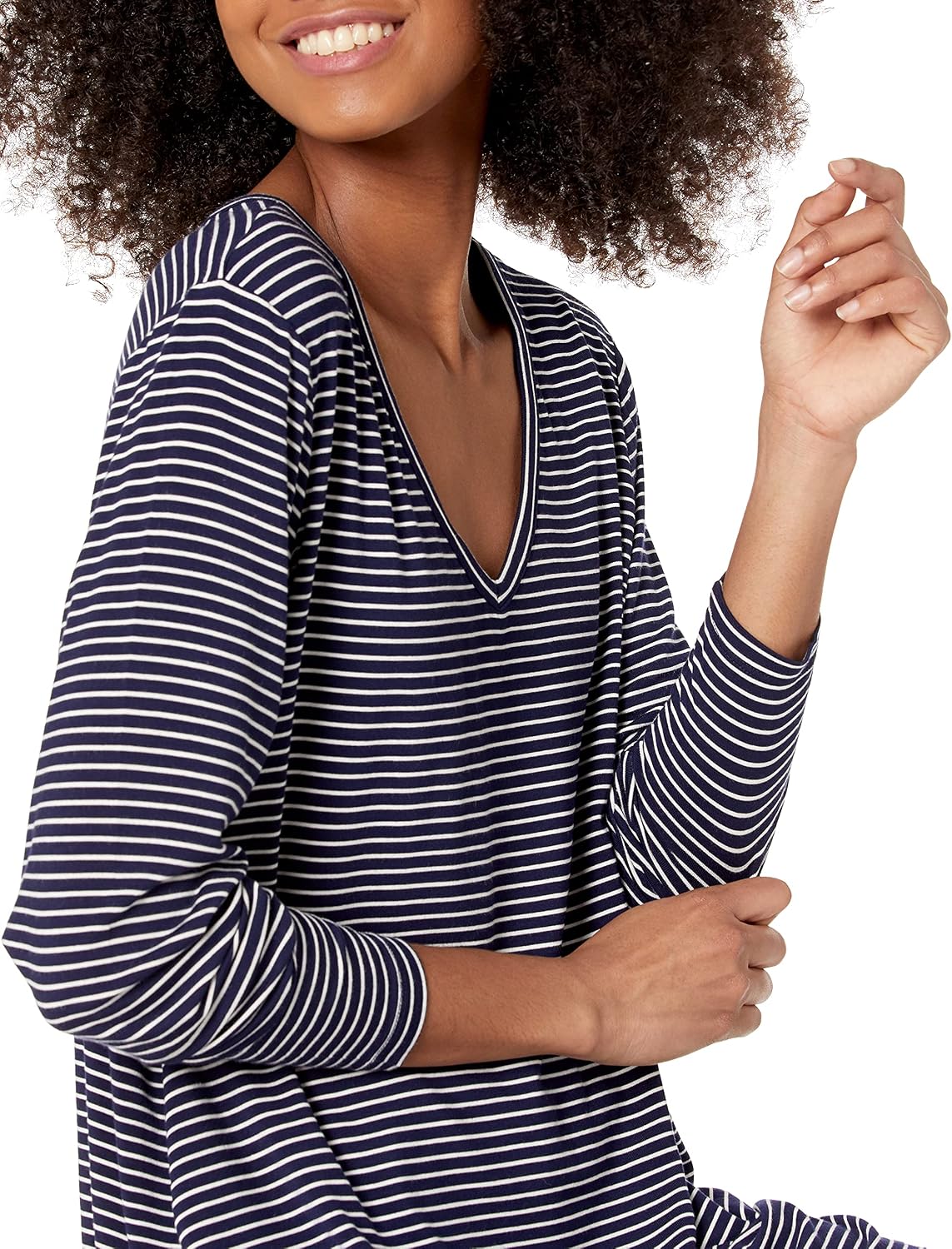 Daily Ritual Women's Jersey Long-Sleeve V-Neck T-Shirt, Multipacks
