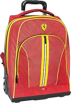 Ferrari Zaino, Mochila Unisex Niños, Negro, Talla única