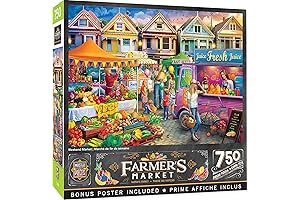 750-Piece Jigsaw Puzzle for Ages 9 and Up - Weekend Market -...