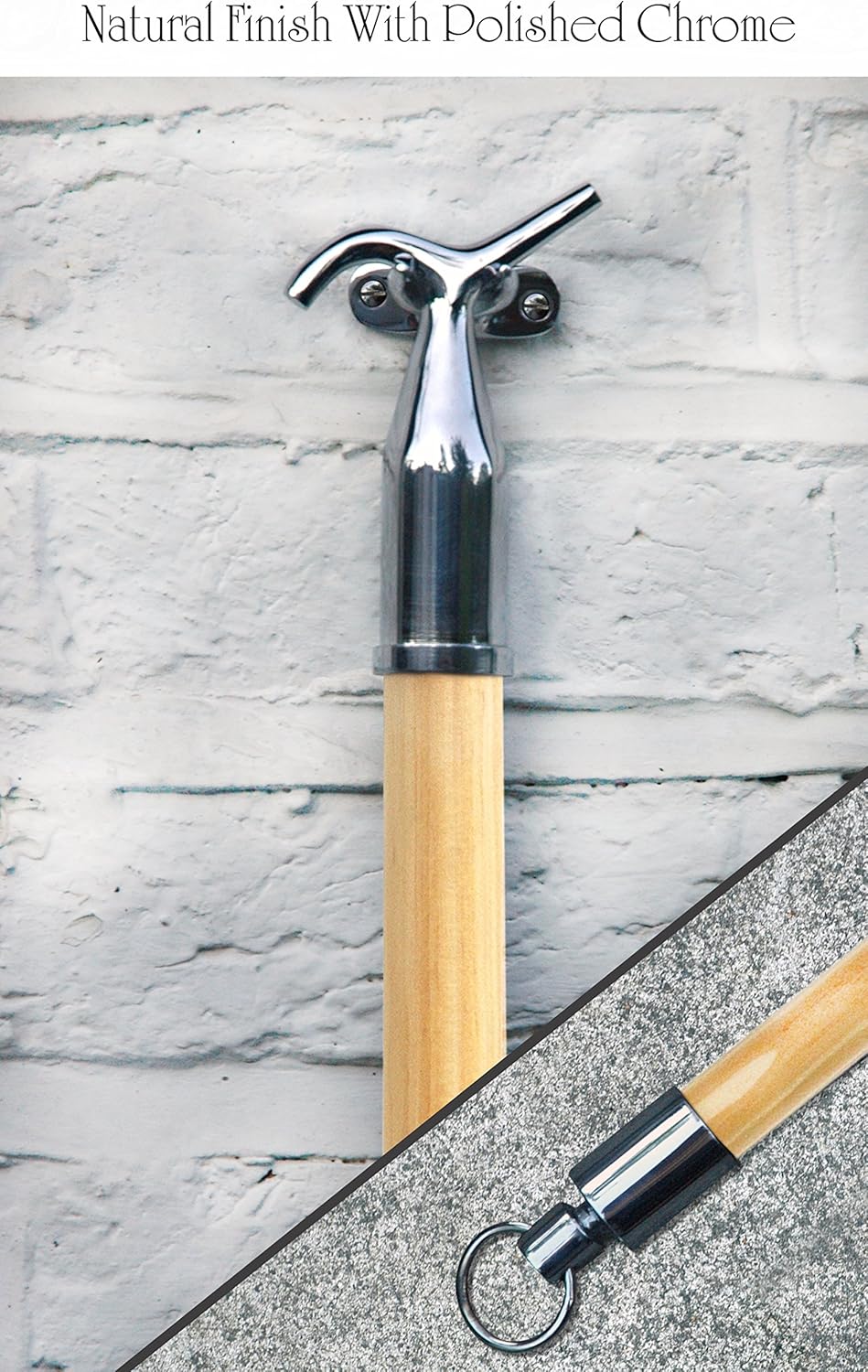 Sash window Pole Hook, for opening Sash, Attic & Loft Hatch, blinds