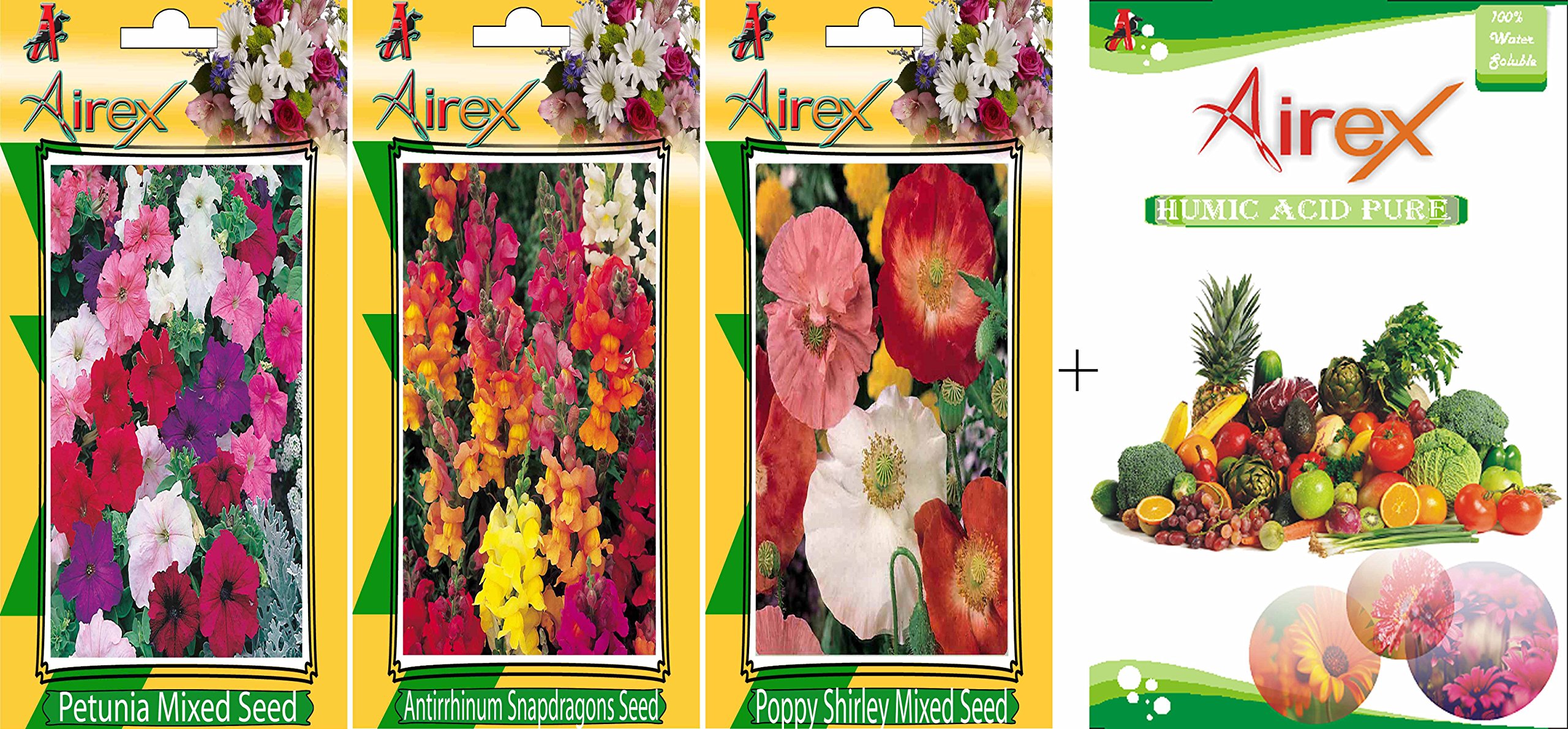 Buy Airex Petunia Mixed, Antirrhinum Snapdragons and Poppy Shirley
