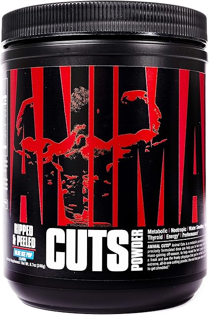 Amazon Com Universal Nutrition Animal Cuts Powder Metabolic Enhancer Nootropics Carnitine Tyrosine Diuretic Great Tasting Blue Ice Pop 42 Count Health Household
