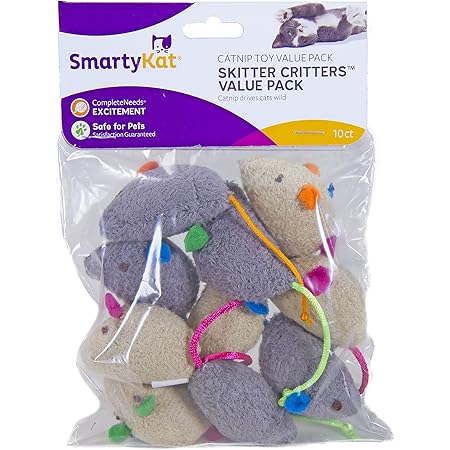 SmartyKat Skitter Critters Cat Toy Catnip Mice