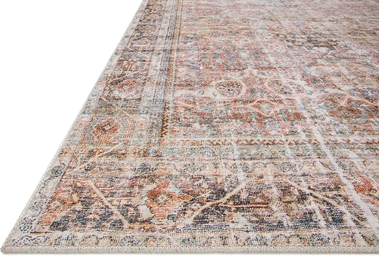 Loloi Adrian Collection ADR-05 Sunset/Charcoal 2'-0" x 5'-0", .19" Thick Accent Rug