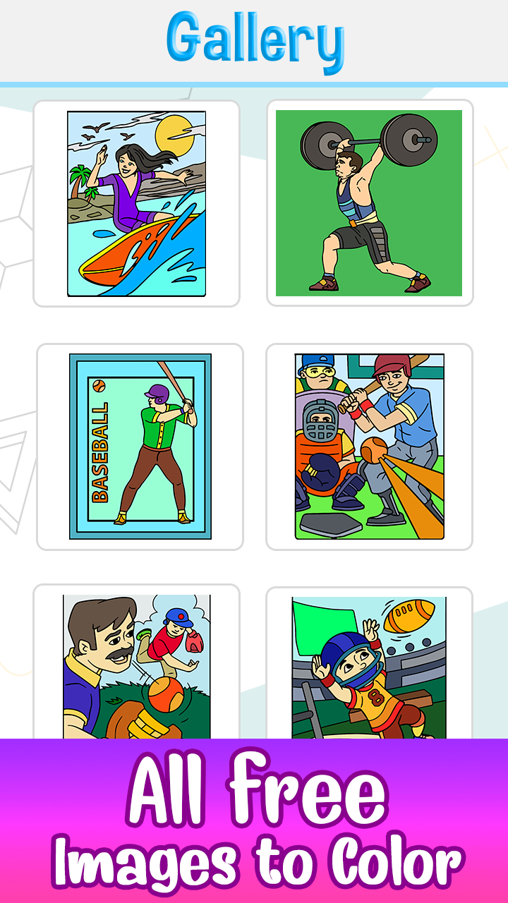 Sports Color by Number: Coloring Book Pages For Me - App on Amazon Appstore