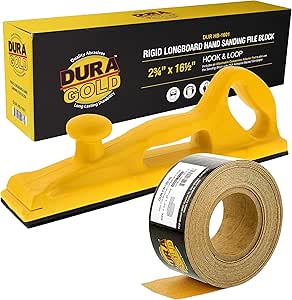 Dura-Gold 120 Grit Gold Longboard Sandpaper Roll 2-3/4" Wide, 12yds - Foto 2