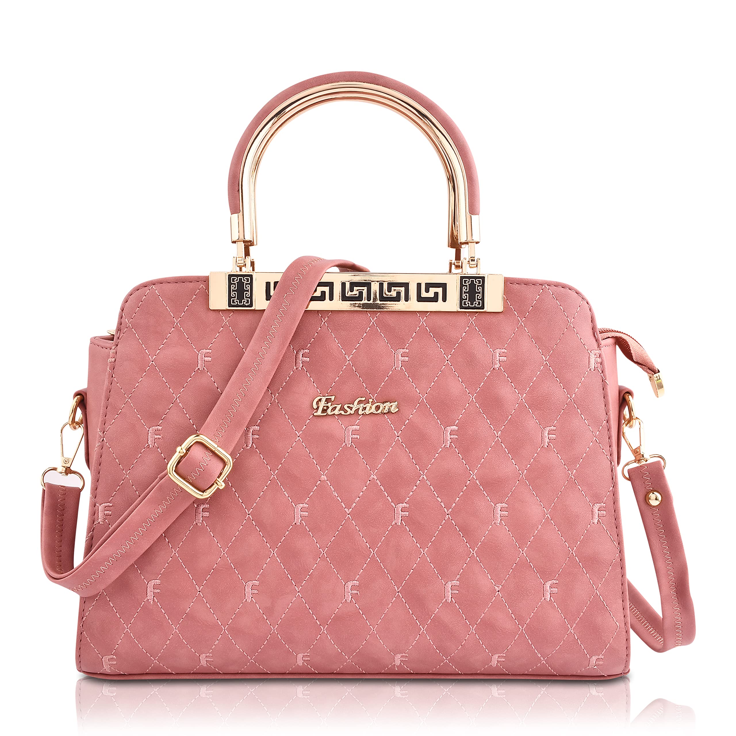 Fiesto Fashion Womens Pink color Latest & Stylish PU Leather Designer Handle Handbags (B09JCLTJ2K) Amazon Price History, Amazon Price Tracker